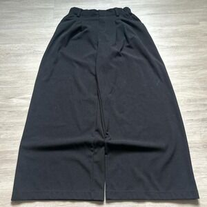 Vintage 2000s Black Baggy Grunge Dress Pants Fits 26–30x29 Y2K Skate Streetwear